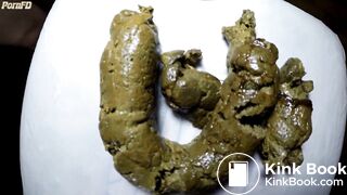 Sexy girl serves up your shitty dinner