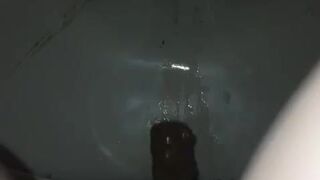 Pooping between legs