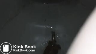 Pooping between legs