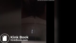 Pooping between legs