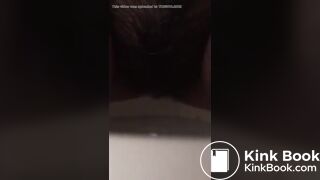 Pooping between legs