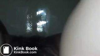 Pooping between legs