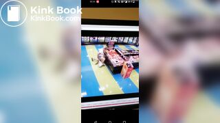 Girl poops herself in a store