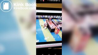 Girl poops herself in a store