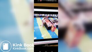 Girl poops herself in a store