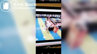 Girl poops herself in a store