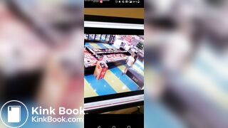 Girl poops herself in a store