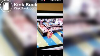 Girl poops herself in a store