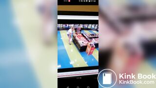 Girl poops herself in a store