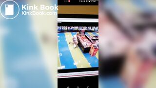 Girl poops herself in a store