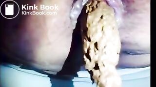 Close up creamy pretty big shit