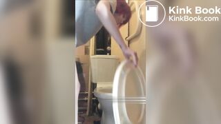 Random Teen Poop On Toilet