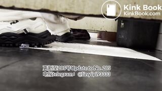 Beautiful girl poops in the toilet 76