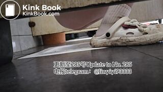 Beautiful girl poops in the toilet 77