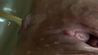 Woman Poop Closeup