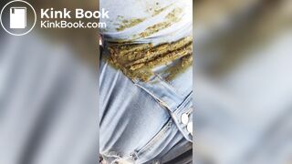 ebony public pants poop and smear