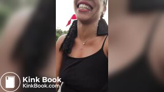 ebony public pants poop and smear