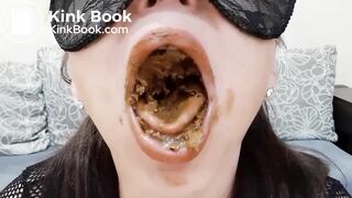 Swallows a mouthful of shit! This is the hard to swallo