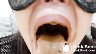 Swallows a mouthful of shit! This is the hard to swallo