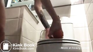 Scat dildo Ass to Mouth