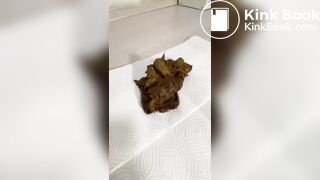 beautiful woman lets out a big shit