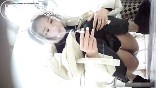 Baby face toilet peep!