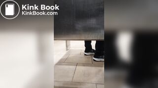 Woman has diarrhea in the mall