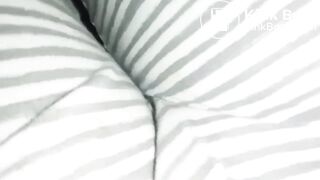 Shitting and pissing her pants in bed