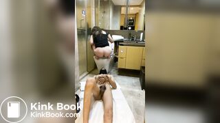 Chinese femdom scat 108 做女神的痰盂和马桶