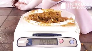 Sexy asian girl pooping a lot