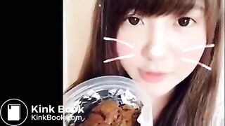 Cute Japanese shitting