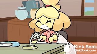 Isabelle Messes Her Diaper