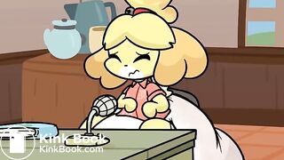 Isabelle Messes Her Diaper