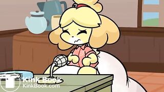 Isabelle Messes Her Diaper