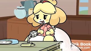 Isabelle Messes Her Diaper