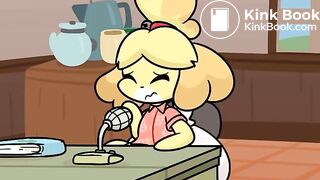 Isabelle Messes Her Diaper