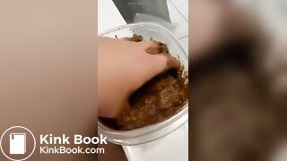 White bbw scat smear - video 2