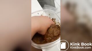 White bbw scat smear - video 2