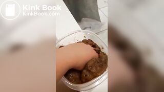 White bbw scat smear - video 2