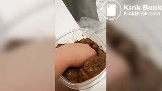 White bbw scat smear - video 2