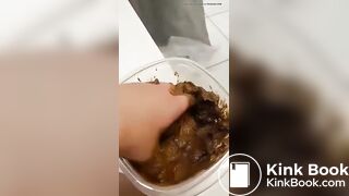 White bbw scat smear - video 2