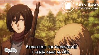 Mikasa can’t hold it and shits herself - video 2
