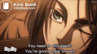 Mikasa can’t hold it and shits herself - video 2