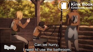 Mikasa can’t hold it and shits herself - video 2