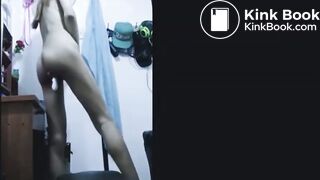 Skinny Asian Teen Uses Dildo and Poops (Insane)