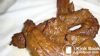 Stuffing Pussy With Shit - Scat Play