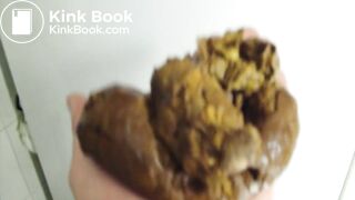 Big shit in hand - video 2