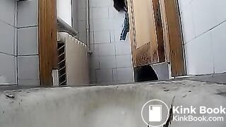 Voyeur toilet pooping - video 2