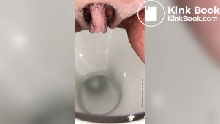 Sloppy shit in toilet