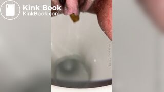 Sloppy shit in toilet